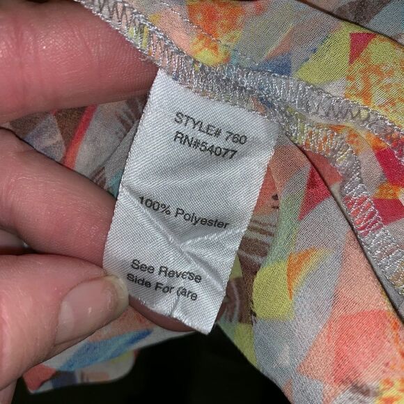 Cabi size small colorful sleeveless top - Picture 8 of 8